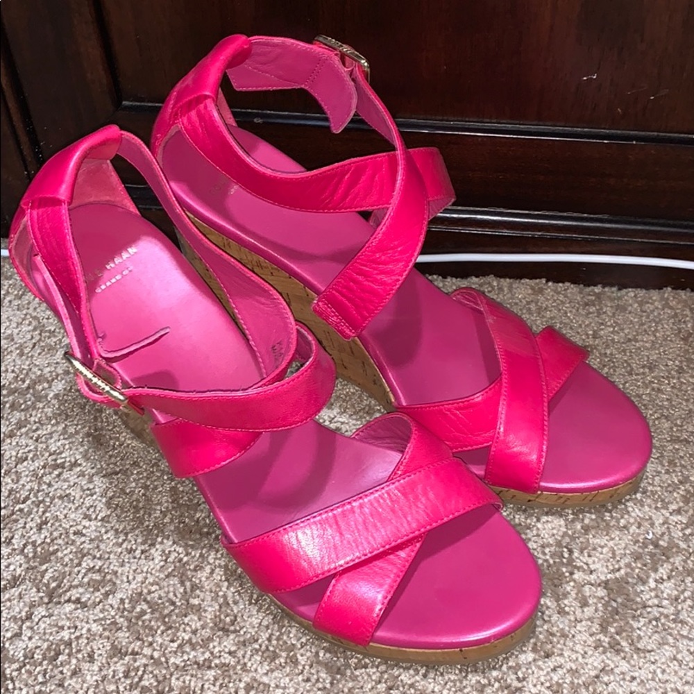 Cole Haan Hot Pink Wedges